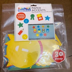 New in package 30 piece Teacher Bulletin Board Pack